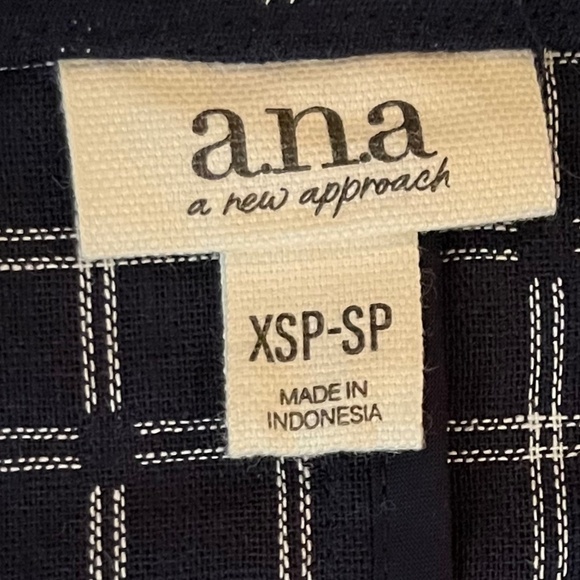 NWT Ana (A New Approach) Jacket Kimono Blue Patterned 3/4 Sleeves; Size XSP-SP - Picture 8 of 10
